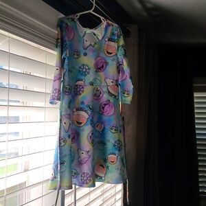 Justice emoji dress, cute size 8